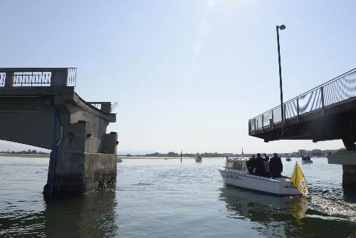 Problema canali navigabili Laguna di Grado: sopralluogo Sebastiano Callari (assessore regionale alla Funzione pubblica e Semplificazione) – Grado 17/06/2018 